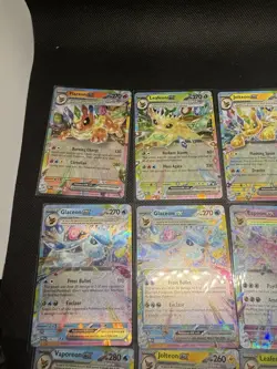 Pokemon TCG Eeveeloutions EX Double Rare Holo Prismatic Evolutions Card Lot (9) - Image 2