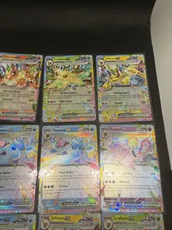 Pokemon TCG Eeveeloutions EX Double Rare Holo Prismatic Evolutions Card Lot (9) - Image 3