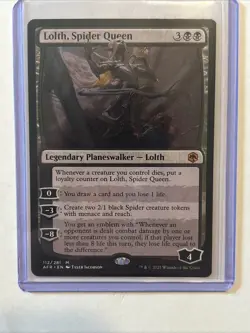 MTG Magic the Gathering Card LP - Lolth Spider Queen - Image 1