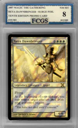 2007 MTG Reya Dawnbringer Promo Surge Foil #35 Graded FCGS 8 NM-MT - Image 1