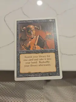 Magic the Gathering Revised Edition Demonic Tutor Sorcery LP - Image 1