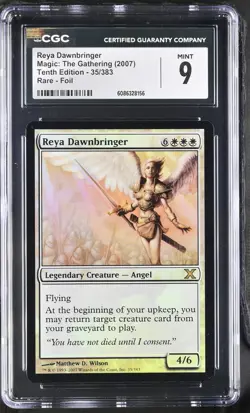 REYA DAWNBRINGER 10th Edition Foil Rare CGC 9 MTG [Nostalgium] - Image 1