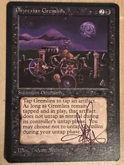 MTG ARTIST PROOF MTG Phyrexian Gremlins AP Sketch Art Amy WEBER - Image 2