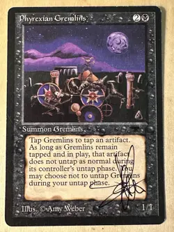 MTG ARTIST PROOF MTG Phyrexian Gremlins AP Sketch Art Amy WEBER - Image 2