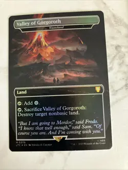Mtg Valley Of Gogoroth Wasteland MISPRINT SHIFTED STAMP - Image 1