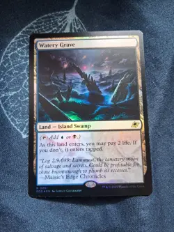 Watery Grave FOIL 261 Edge of Eternities EOE MTG Rare Land Unplayed Mint M/NM - Image 1