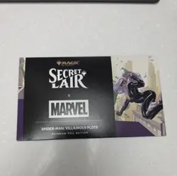 MTG Spider-Man Villainous Plots, Foil, New/Sealed (SLD Secret Lair Drop) - Image 1