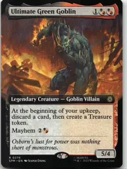 MTG: Ultimate Green Goblin (Extended Art) - Marvel's Spider-Man #276 R Normal NM - Image 1