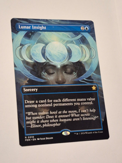 Lunar Insight FDN Foundations MTG 310 RARE BORDERLESS M/NM 1x - Image 2