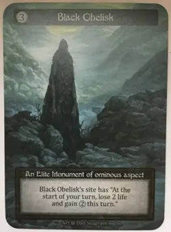 Black Obelisk Nonfoil - Sorcery Contested Realm Alpha - Image 1