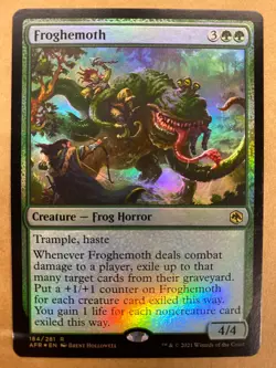 MTG 1x FOIL Froghemoth 184 Adventures in the Forgotten Realms Magic the x1 NM - Image 1