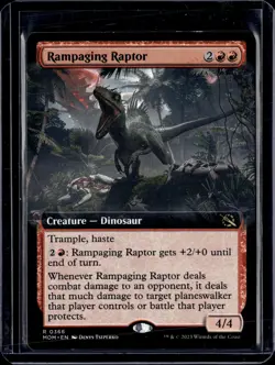 Rampaging Raptor - 366 - MOM - NM - MTG Magic the Gathering - Image 1