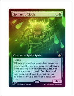 1x Spinner of Souls, Extended Art Foil, Magic MTG NM - Image 1