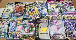 Pokemon TCG Booster 13 Pack Lot; Crown Zenith+ Celebrations+Evolving Skies New - Image 2