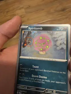 Triple Swirl Spiritomb 129/198 Cosmos Holo Exclusive - Pokemon TCG NM - Image 3