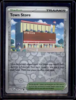 Town Store SV03: Obsidian Flames Pokemon #196/197 Reverse Holo NM+ - Image 1