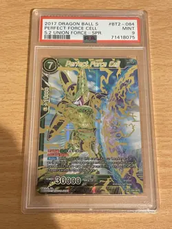 Dragon ball card Perfect Force Cell BT2-084 SPR PSA 9 DBS special rare - Image 1