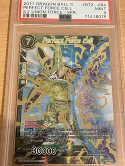 Dragon ball card Perfect Force Cell BT2-084 SPR PSA 9 DBS special rare - Image 3