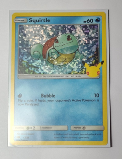 Pokemon TCG Squirtle 017/025 McDonald's 25th Anniversary Holo Near Mint NM 2021 - Image 5
