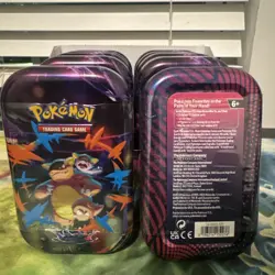 Lot of 10 Sealed Mini Tins Pokemon TCG Mega Evolution Mega Heros W/ Display Box - Image 2