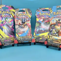 Pokemon TCG (4) Mega Evolutions Sleeved Booster Packs - Full Art Set SEALED! - Image 3