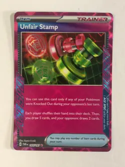 Pokemon TCG Twilight Masquerade Ace Spec Unfair Stamp 165/167 Near Mint - Image 1