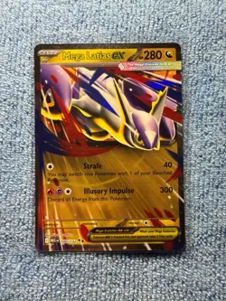 English Pokemon Mega Latias ex 100/132 Me01: Mega Evolution Holo Double Rare - Image 1