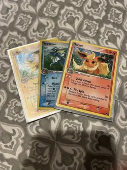 Jolteon, Flareon, & Vaporeon POP Series 3 Holo Rares Lot - Pokemon - Image 1