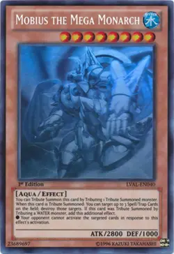 Yugioh! MP Mobius the Mega Monarch - LVAL-EN040 - Ghost Rare - 1st Edition Moder - Image 1