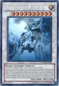 Yugioh! HP Odin, Father of the Aesir - STOR-EN040 - Ghost Rare - Unlimited Editi - Image 1