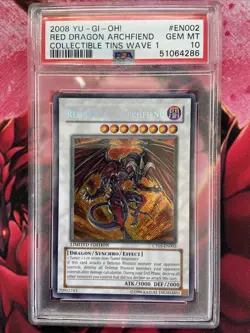 Yugioh RED Dragon Archfiend CT05 Collector Tin Secret PSA 10 Gem Mint - Image 1