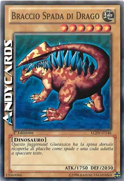 BRACCIO SPADA DI DRAGO (Sword Arm Of Dragon) Comune • LCJW IT146 • 1Ed • Yugioh! - Image 1