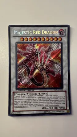 Majestic Red Dragon CT07-EN001 | Secret Rare Limited Edition | Lightly Played - Image 1