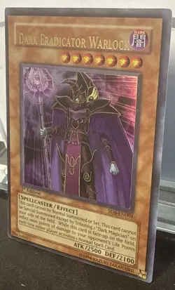 YUGIOH Ultra Rare Dark Eradicator Warlock SD6-EN001 1st Edition - Image 2