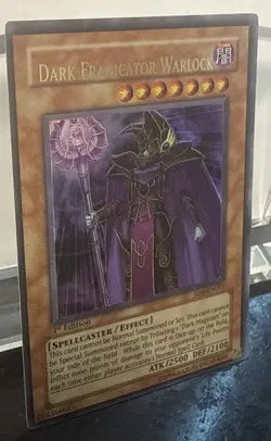 YUGIOH Ultra Rare Dark Eradicator Warlock SD6-EN001 1st Edition - Image 3