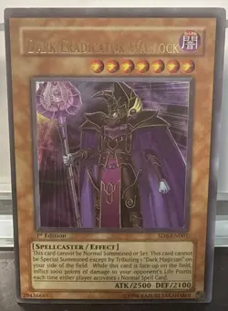 YUGIOH Ultra Rare Dark Eradicator Warlock SD6-EN001 1st Edition - Image 4