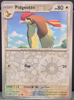 Pidgeotto 017/165 Reverse Holo Pokemon Scarlet & Violet 151 Near Mint Card Game - Image 1