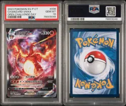 PSA 10 Charizard VMAX Pokemon Card Chinese 038 SV-P Open Challenge Day 2023 Gem - Image 3