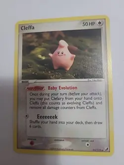Pokemon TCG Cleffa EX Unseen Forces Base Set 2005 Card 21/115 - Image 1