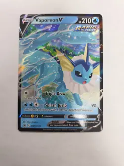 Pokemon TCG Vaporeon V SWSH150 SWSH: Sword & Shield Promo Cards Ultra Rare - NM - Image 1