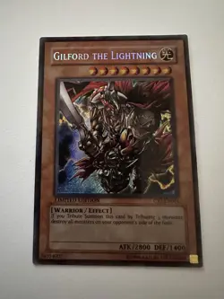 Yu-Gi-Oh! TCG Gilford the Lightning Limited Edition Secret Rare Card CT2-EN001 - Image 1