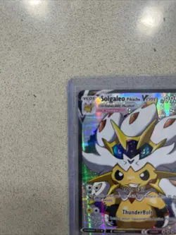 Solgaleo Pikachu VCOS Holo Art Shiny - TGC Pokemon Card - Image 3