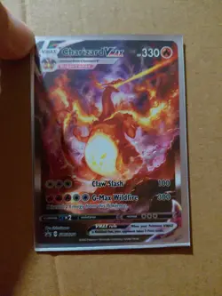 Pokemon TCG Charizard VMAX SWSH261 Black Star Promos Holo Card LP - Image 1