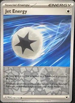 Jet Energy 190/193 Sv02: Paldea Evolved Reverse Holo - Pokemon Card - Image 1