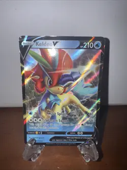 Keldeo V Ultra Rare Holo Foil Sword And Shield Base Set Pokemon TCG Card 053/202 - Image 1