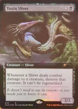 Toxin Sliver (Extended Art) -Foil Near Mint MTG Secret Lair - Image 1