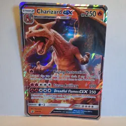 !JUMBO! Charizard GX SM195 Promo Detective Pikachu Oversized Pokemon Card (LP) - Image 1