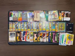 Mixed random trading card lot, Digimon, Bionicle, Naruto, Star Wars. Fun stuff! - Image 1
