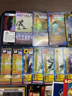 Mixed random trading card lot, Digimon, Bionicle, Naruto, Star Wars. Fun stuff! - Image 2