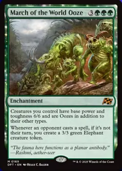 [1x] March of the World Ooze Near Mint, English Aetherdrift MTG Magic - Image 1